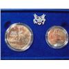 Image 1 : 1986 STATUE OF LIBERTY 2 COIN UNC SET ORIGINAL US MINT PACKAGING