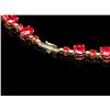 Image 3 : 14k Yellow Gold 80ct Ruby 3.00ct Diamond Necklace