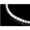 Image 2 : 18k White Gold 6.00ct Diamond Necklace