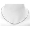 Image 5 : 18k White Gold 6.00ct Diamond Necklace