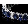 Image 2 : 14k Gold 23ct Sapphire 1.60ct Diamond Bracelet