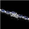 Image 3 : 14k Gold 25.5ct Tanzanite 3.00ct Diamond Necklace