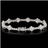 Image 3 : 18k White Gold 6.80ct Diamond Bracelet
