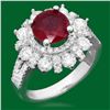 Image 1 : 14k Gold 2.52ct Ruby 1.90ct Diamond Ring