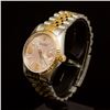 Image 2 : Rolex Two-Tone Datejust 36mm Custom Pink Dial, Diamonds on 9th & 6th Hour Men's Wristwatch
