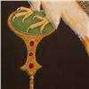 Image 2 : Indian Miniature Contemporary Bird Painting with Gemstones (Handmade)