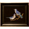 Image 1 : Indian Miniature Contemporary Bird Painting with Gemstones (Handmade)