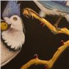 Image 2 : Indian Miniature Contemporary Bird Painting with Gemstones (Handmade)
