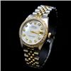 Image 2 : Rolex Two-Tone DateJust 31mm White MOP Dial Diamond Bezel Aprox. 1.5 cts. Wristwatch