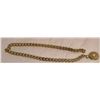 Image 1 : Extremely heavy chain about 12 inches long with medallion like a pearl (not one?) as is no clasp