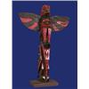 Carved and Painted Northwest Coast Totem 17" H. 11 1/2" W. Good Condition…