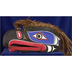 Kwakiutl Carved and Articulated Eagle Mask 17" L. 9" H. Fine Condition…