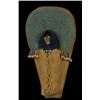 Image 1 : Old Plateau Beaded Buckskin Toy Doll Cradle with Doll 7 1/4" L. 4" W. Fine Condition…
