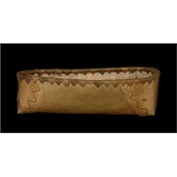 Old Birch Bark Basket 14 1/2" L. 8" W. Good Condition…