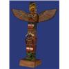 Old Capilano Carved and Painted Totem by Edmund Billy 10" H. Fine Condition…