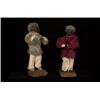 Image 1 : Pair of Old Cowichan Apple Face Dolls One has Wool Knit Sweater 11" H. Fine Condition…