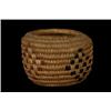 Image 1 : Small Coiled Basket with Diamond Imbrication 3 1/2"x 2 1/2" Fair Condition…