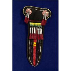 Great Lakes Knife Sheath with Quill Work 8" L. 4" W. Excellent Condition…
