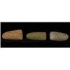Image 1 : Three Stone Adzes, Vantage Site, Columbia River 3 1/2" - 3 1/3" L. Good Condition…