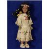 Indian Doll with Papoose Beaded Doeskin Dress and Moccasins 8" H. Good Condition…