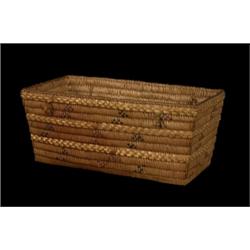 Lillooet Rectangular Basket 14 3/4" L. 7 3/4" W. 6 1/2" H.. Good Condition…