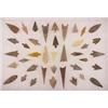 Image 1 : Frame of Thirty Nine Choice Rare Columbia River Gem Points Ex C. Hall Collection…