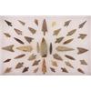 Image 1 : Frame of Forty One Choice Rare Columbian River Gem Points Ex C. Hall Collection…