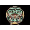 Image 1 : Barry Wilson Painted Drum with Carved Killer Whale Beater 20 1/2" D. Good Condition…