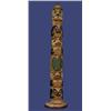 Image 1 : Old Northwest Coast Model Totem with Six Figures 10 1/2" H. Good Condition…