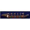 Image 2 : Kwakiutl Cedar Model Canoe with Six Masked Paddlers 50" L. Fine Condition…