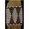 Image 2 : Old Ute Pipe Bag Fully Beaded on the Front and Back 30" L. 4 1/2" W. Good Condition…