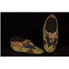 Image 1 : Fully Beaded Sioux Child's Moccasins with Buffalo Soles Fine Condition…