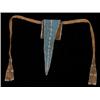 Image 1 : Old Northern Plains Fully Beaded on Buckskin Tab Style Belt Pouch with Belt 17" H. Belt 46 1/2" L…