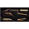 Image 1 : Six Inuit Walrus Ivory Toggle Artifacts 7" L. - 3 1/2" L. Good Condition Not Allowed to Ship to…