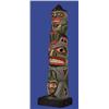 Image 1 : Kwaguil Carved and Painted Model Totem 9 1/2" H. 3" W. Base Good Condition…