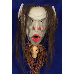 Tony Hunt Jr. Carved and Painted Pugmis Wild Man Mask 16" H. Fine Condition…