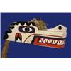 Image 1 : Nuu-chah-nulth Carved and Painted Wolf Mask ca. 1920 24" L. 10" W. 8" H. Fair Condition…