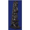 Image 1 : Robert Davidson Haida 1960 Signed Argillite Totem 7 1/4" H. Good Condition…