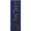 Image 2 : Robert Davidson Haida 1960 Signed Argillite Totem 7 1/4" H. Good Condition…