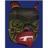 Image 1 : Large Northwest Carved and Painted Bear Mask by Derald Scoulan 22" H. 16 1/2" W. Fine Condition…