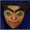 Image 1 : Finely Carved Alder Cannibal Mask by L. Pambrum 12 3/4" H. 11 3/4" W. Fine Condition…