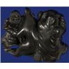 Image 4 : Superb Inuit Soapstone Sculpture Signed Ike Angotalitok 1980 13"x 10" Excellent Condition…