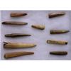 Image 1 : Nine Inuit Walrus Ivory Artifacts and One Antler Artifact 7" L. - 2 1/2" L. Good Condition Not…