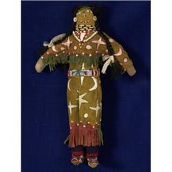 Dakota Fully Costumed "A-Nogi-Te" Ghost Dance Doll 12 3/4" H. Fine Condition…