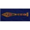 Image 1 : Carved and Painted Paddle Panel Signed 24"x 5" Good Condition…