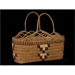 Salish Carry Basket with Gallery 14 1/2" L. 13" H. Good Condition…