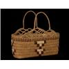 Image 1 : Salish Carry Basket with Gallery 14 1/2" L. 13" H. Good Condition…