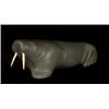 Image 1 : Inuit Carved Soapstone Walrus by Dan Anqutiquluk 6 1/2" L. Good Condition…