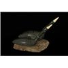 Image 1 : Fine Pair of Inuit Soapstone Loons on Whale Bone Base 6" W. 5" H. Good Condition Not Allowed to…