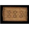 Image 1 : Mt. Currie Basketry Tray with Star Imbrication 21 1/2" L. 12 3/4" W. Fair Condition Handle Loss…